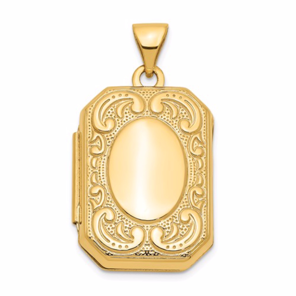 14k Rectangle Locket
